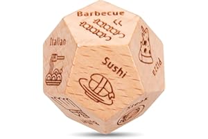 ARKUKU Food Dice Christmas Anniversary Date Night Gifts for Men Women Couples Valentines Day Gifts for Him Her Christmas Birthday Gifts for Husband Boyfriend from Wife Girlfriend Funny Gifts