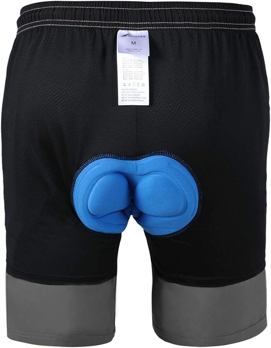 Men's Mountain Bike Shorts 3D Padded Bicycle MTB Shorts Loose-fit Lightweight MTB Cycling Shorts: Clothing