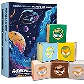 MARS MADE Moisture Miracle Shampoo Bar Bundle 2.0 - Hydrating & Moisturizing Natural Soap Bar for Hair & Scalp Nourishment - Solid Shampoo for All Hair Types (120g, 4.23oz - 6EA)