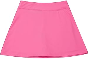 DANI CHINS Girls 2 in 1 Athletic Skirts with Lining Shorts High Waist Tennis Sports Performance Skorts