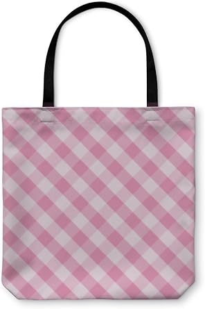 gingham tote bag