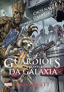 Livro Guardiões da Galáxia - Roccket Raccoon & Groot