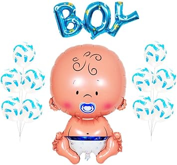 Globo De Plastico Para Bebe Con Mensaje Baby Shower Junge It S A Boy Decoracion En Azul Tamano Xxl Globos Revolveres Decoracion Azul P233 Amazon Es Electronica