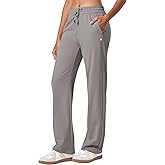 Willit Women's Fleece Lined Pants with Zipper Pockets Winter Thermal Warm Hiking Straight Leg Pants Light Gray XL 29"