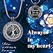 Ado Glo Christmas Memorial Gift, Always in My Heart Vial Urn Locket Pendant Necklace, Tree of Life Cremation Jewelry for Ashes, Keepsake for Husband Dad