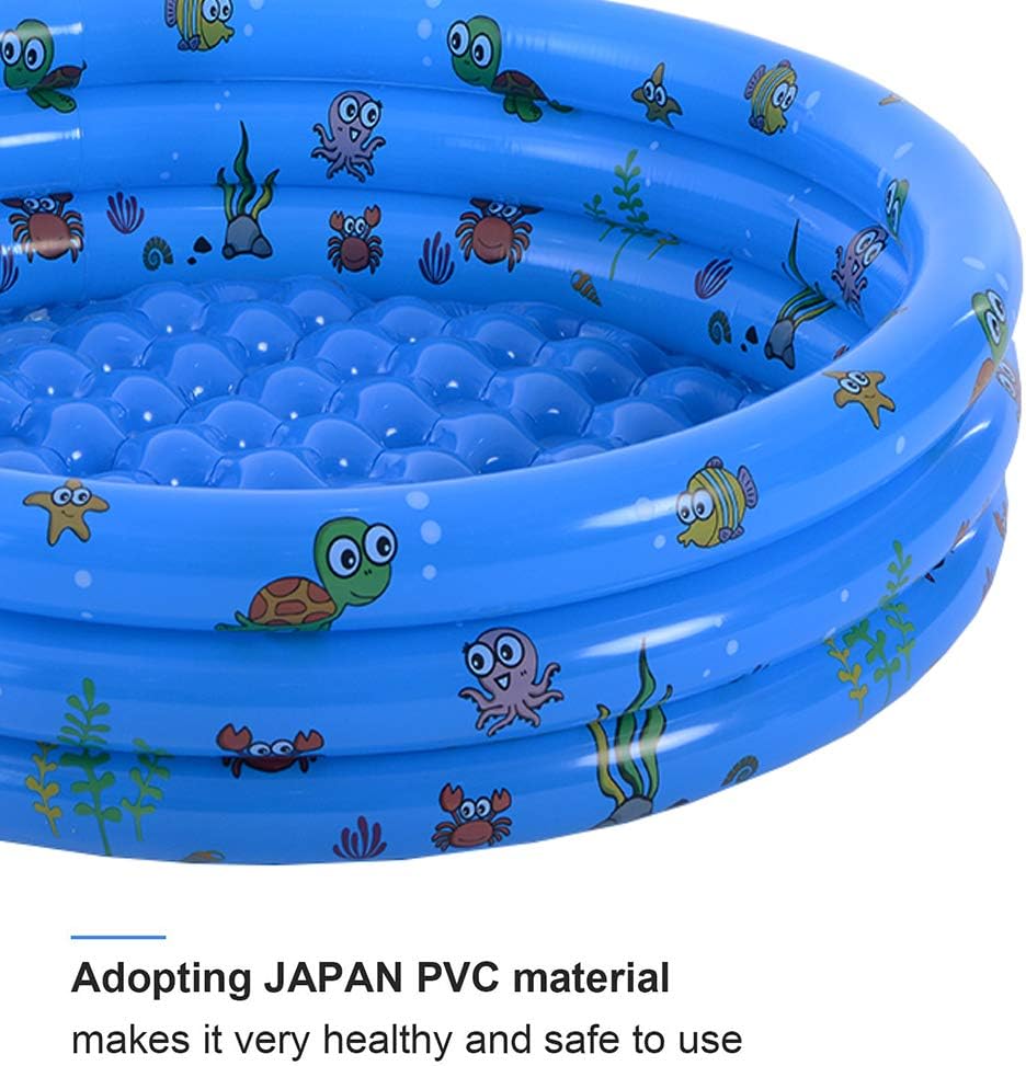 VIVI MAO Garden Round Inflatable Baby Swimming Pool, Portable Inflatable Child/Children Little Pump Pool,Kiddie Paddling Pool Indoor&Outdoor Toddler Water Game Play Center for Kids/Girl/Boy: Toys & Games