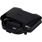 Amazon Basics 2-Slice Waffle Maker with Non-Stick Coating, Easy to Clean, 700W, Black