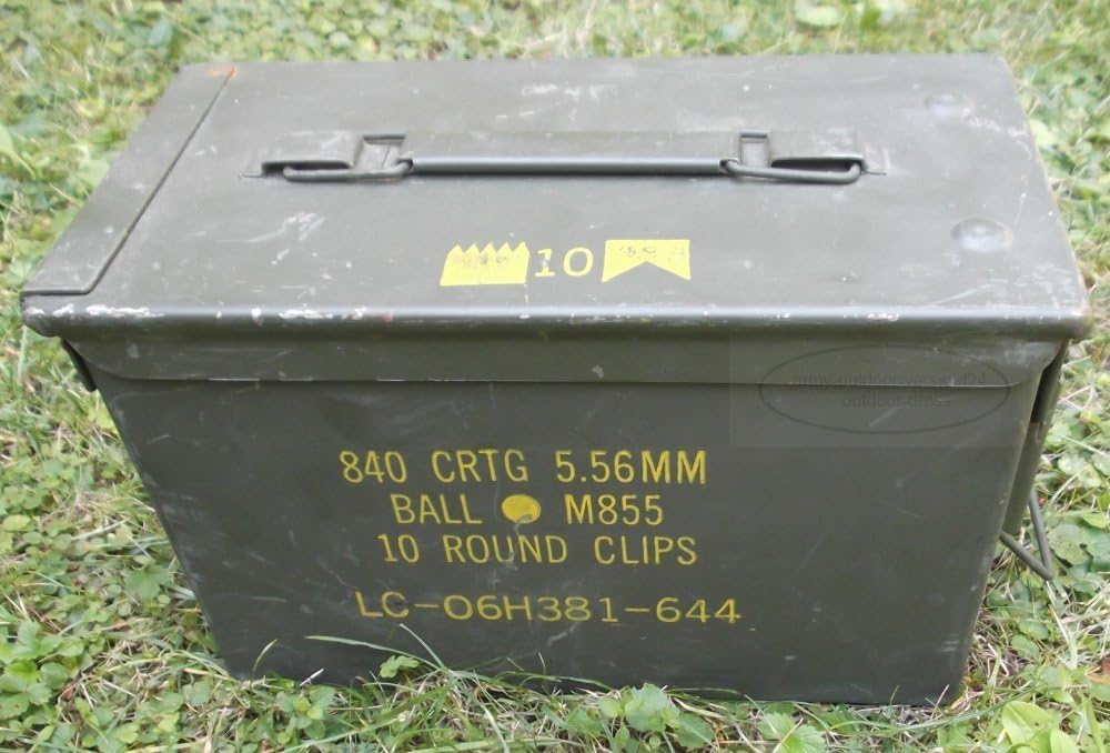 Army - Caja de munición de metal, diseño de EE.UU.: Amazon.es: Bricolaje y herramientas