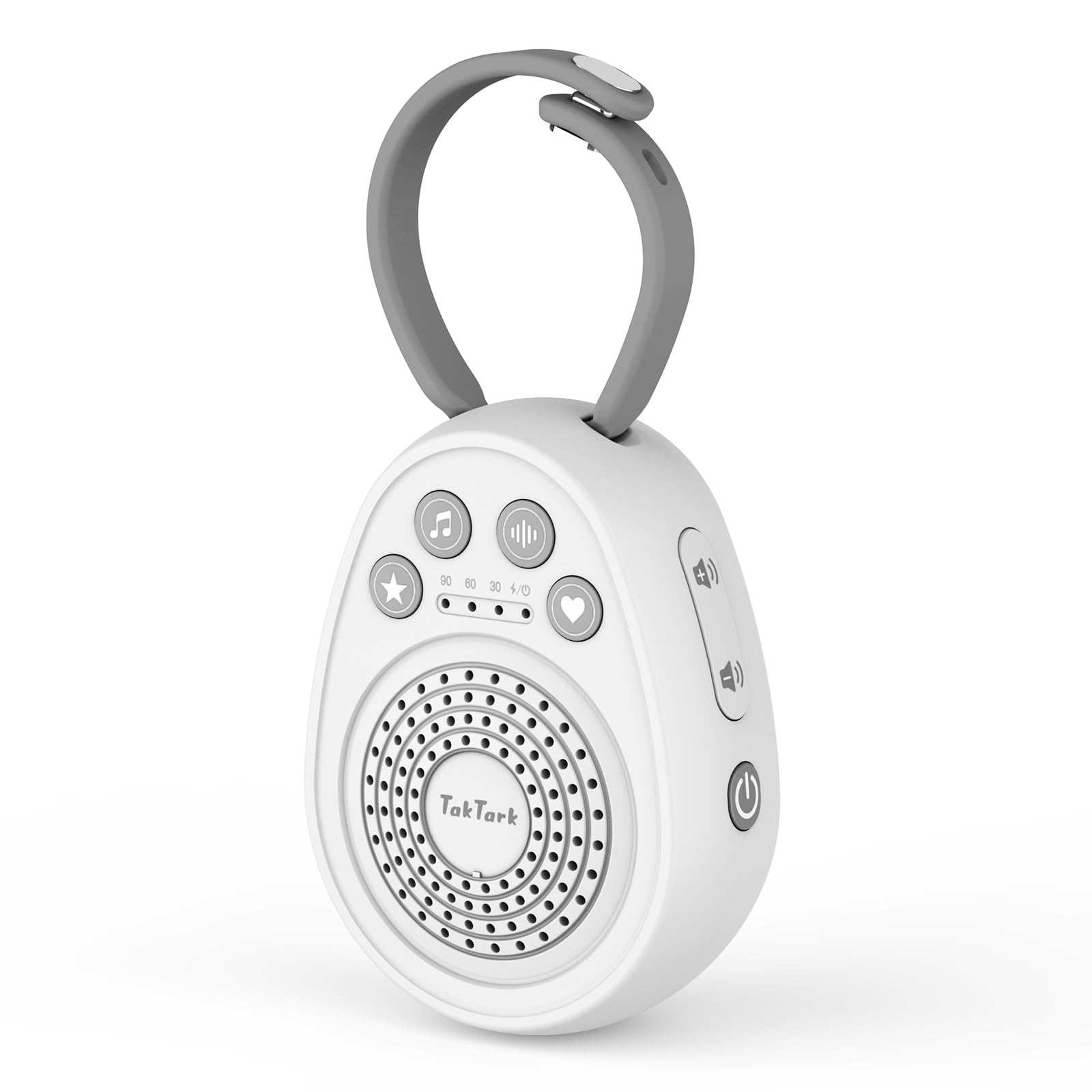 TakTark White Noise Machine, Portable White Noise Machine 20 Soothing Sounds for Baby Kids Adults Sleeping, 3 Timer Memory Functions for Home Office Travel Sleep Aid, USB Rechargeable