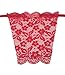 Pack of 3 Full lace Mock Camisole Clip-on Snappy Cami (Black Red White)