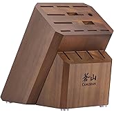 Cangshan Empty Knife Block, 16-Slot Organizer, Flat Top (Acacia Wood)