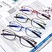 AQWANO 4 Pack Computer Reading Glasses Blue Light Blocking Lightweight TR90 Flexible Frame UV Protection Readers for Women Men +1.5