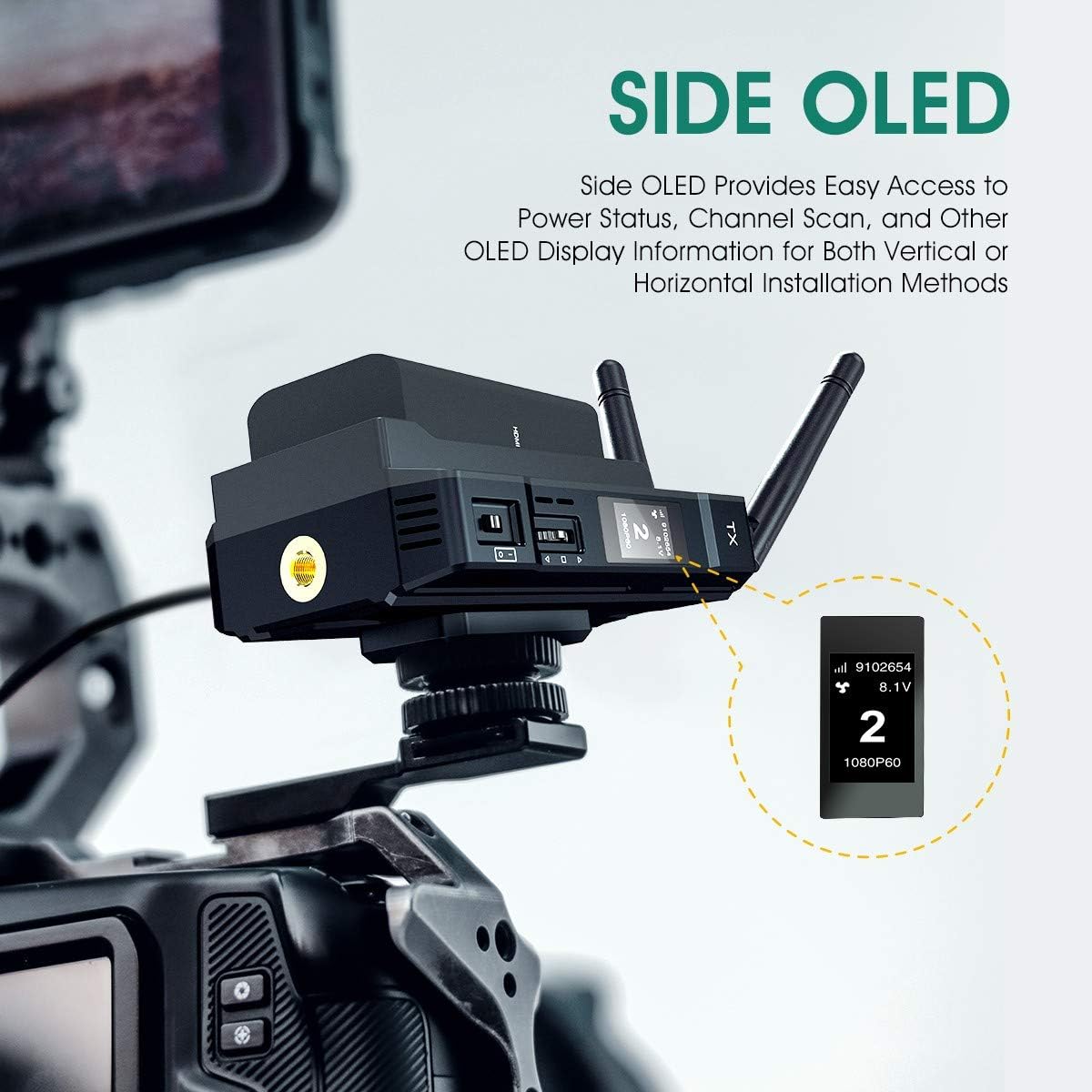 Hollyland Mars 300 Pro [Enhanced Edition] Wireless HDMI Video Transmission System for DSLR Mirrorless Camera Gimbal Stabilizer, with HDMI Cable Kit : Camera & Photo