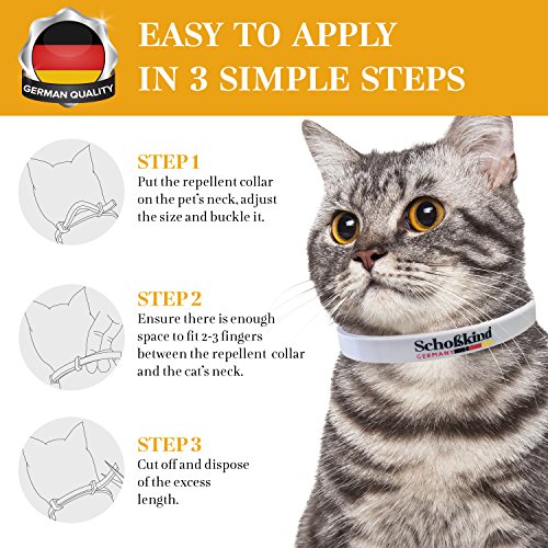 Organic Way Flea Collar - Tick Collar for Cats - Made for Germany - 100% Safe & Eco-Friendly – Based on Natural Oils - Flea and Tick Prevention Pets - 6-Month Protection – Waterproof Cat Flea Collar - Thumbnail 3