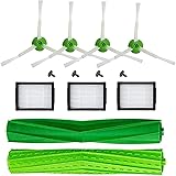 DLD 1 Set of Multi-Surface Rubber Brushes +3 HEPA Filters +6 Edge-Sweeping Brushes Replacement Parts for iRobot Roomba i7 i7+