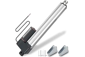 UYGALAXY Linear Actuator 8 Inch Stroke with Mounting Bracket, DC12V 900N(200lbs) IP65 Waterproof 12mm/s Quiet Low Noise Motor for DIY Chicken Coop Electric Recliner Lift Massage Bed Sofa (8")