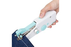 AORSEWYNN Handheld Sewing Machine CS101,Sewing Machine for Beginners,Portable Electric Mini Samll Hand Held Kit for Adults and Kids Ages 8-12 Included Mannual and Accessories,Quick Stitching,White and Green
