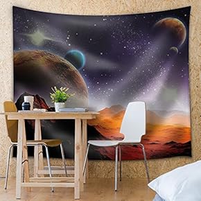 View of The Solar System from The Grounds of a Planet - Fabric Tapestry, Home Decor - 51x60 inches