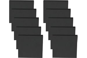 CMENINCY 10 Pcs Black Neoprene Foam Rubber Square Pads, 4 X 4 Inch, 1/2" Thick, Self-Stick, Anti-Slip, Anti-Vibration