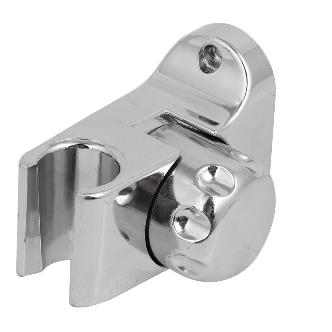 Sourcingmap Bathroom Adjustable ABS Chrome Plated Handheld Shower Head Holder Silver Tone