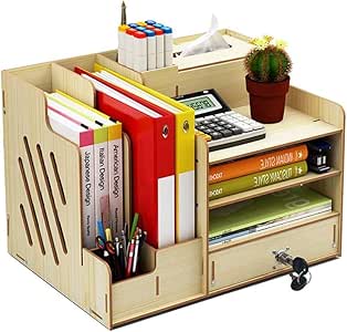 Madera Clasificador De Archivos De Escritorio, Escritorio
