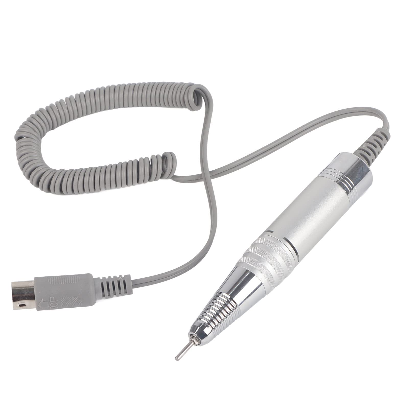 Nail Drill Handle 35000RPM Nail Drill Replacement Handpiece Quiet Nail Drill Handpiece for Electric Nail Polishing Machine, with Forward/Reverse, with 5 Pins Jack