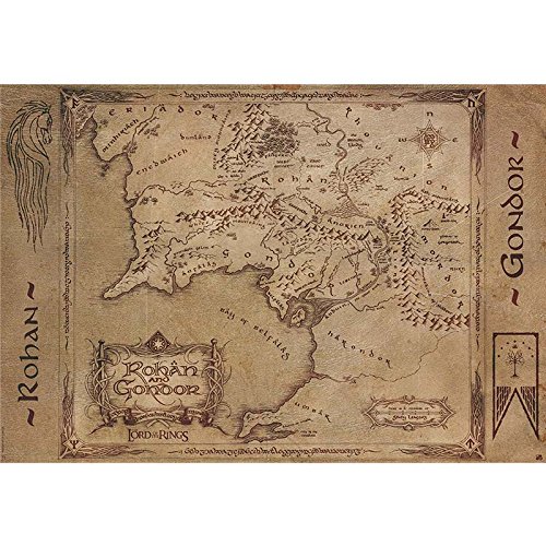 ABYstyle LORD OF THE RING "Map Rohan & Gondor" Poster (98x68) Buy