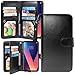 Harryshell LG V30 Case, LG V30 Plus Case, Luxury 12 Card Slots Shockproof Kickstand PU Leather Wallet Flip Protective Case Cover Wrist Strap for LG V35 / V35 ThinQ/LG V30 Plus / V30S ThinQ (Black)