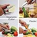 Rose Kuli Smart Food Cutters with Cutting Board - Stainless Steel Multipurpose Kitchen Chopper for Foods Salad Veggie BBQ Party