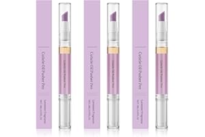 UKQRRTC 3PCS 2 in 1 Cuticle Oil Pusher Pen, Nail Cuticle Remover with Ceramic Tip, Strengthen Nail Structure for Dry Damaged 