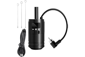 YHOMU 4.8V-12V Wireless Tattoo Battery Grip With Led Display, 3 Needles, Adjustable Handle Kit Compatible With Tattoo Machine
