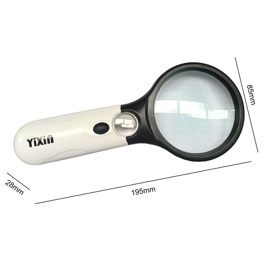 Magnifier 3x 45x 3 Led Light Magnifying Glass Lens Hand Held for Reading, Inspection and Hobbies,Great Gift for Seniors