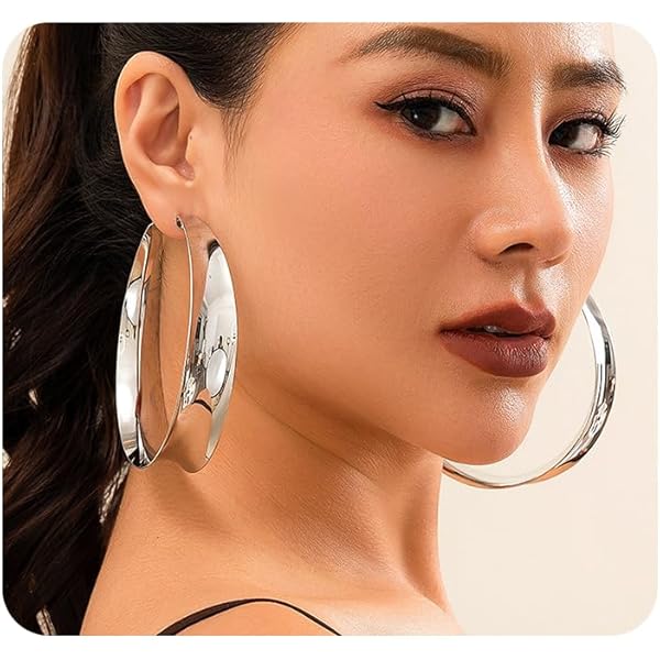 Amazon.com: RELOVET Crystal Rhinestone Hoop Earrings Extra