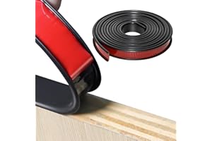 E-PRONSE U-Shape Furniture Edge Banding, 9.8ft Black 18mm, Baby Proofing Furniture, Protect Against Bumps, Decorative Edge Protection