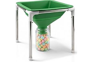 Extra Large Silicone Funnel Compatible with Harvest Right Freeze Dryer, 4-Level Height Adjustable & Collapsible, Wide Mouth D