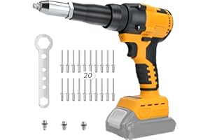 Cordless Rivet Gun for DeWalt 20V,Electric Rivet Gun, Brushless Rivet Gun Tool for Rivets(1/8'', 5/32'', 3/16")