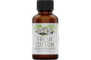 Good Essential - Fresh Cotton Fragrance Oil for Laundry, Dryer Balls, Soap Making, Candle Making, Lotions, Diffuser - 1 fl oz