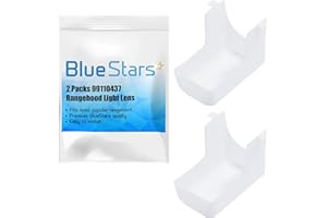 Ultra Durable 99110437 Range Hood Light Lens Replacement Part by BlueStars - Exact Fit for Broan Range - Replaces 88169 E2099110437 S99110437 AP3379470 - PACK OF 2