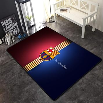 Instus Teppich Fussball Verein Logo Drucken Rutschfeste Matte Sport