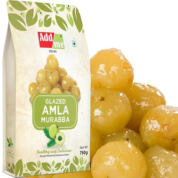Add me Vacuum Packed Amla Murabba Organic Candy Without Sugar Syrup (1 Kg)