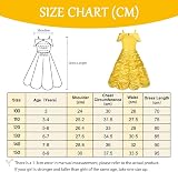 Vicloon Princess Belle Costume Dress 9Pcs Kids Dress Up Set Yellow Crown Wand view 2