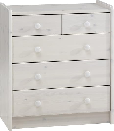 Steens 29001313 Kids 2 3 Pine Chest Of Drawers Whitewash Finish