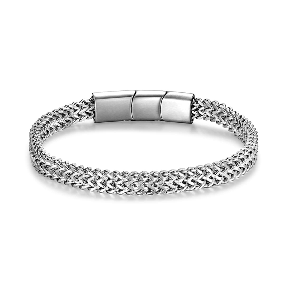 LUCKY2+7 Bracelets for Men-Stainless Steel Magnetic