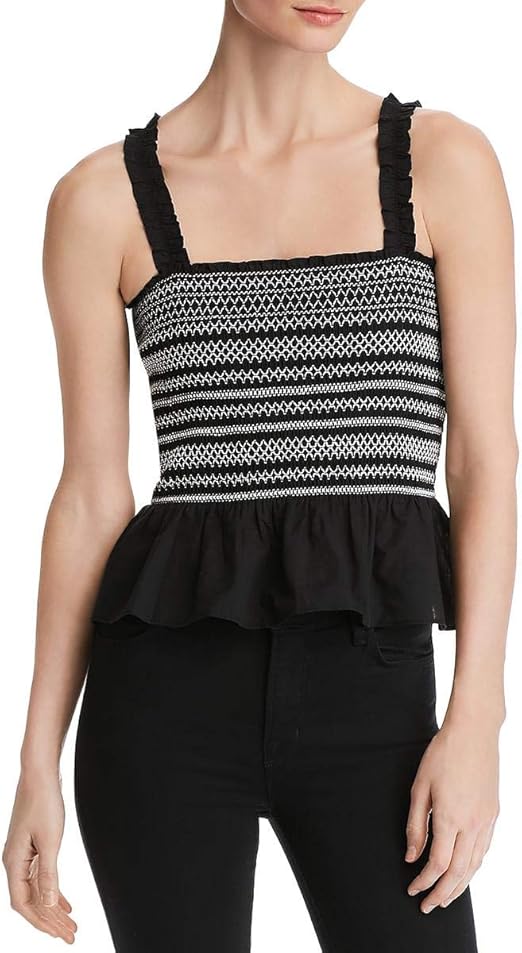 Black Peplum Tank Top 2025