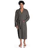 ORMES Muslin Unisex Bathrobe Women & Men, 100% Cotton Kimono Lightweight Robe | Long Robes Soft, Absorbent, Spa robes