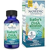 Nordic Naturals Baby’s DHA Vegetarian, Unflavored - 1050 mg Plant-Based Omega-3-1 oz - Supports Brain & Vision Development in Babies - Non-GMO, Vegan - 15 Servings