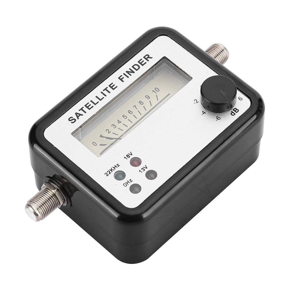 Portable Satellite Finder,SAT Signal Strength Meter,Satellite Rangefinder with Digital Display,with LNB to REC Connector and dB Level Control