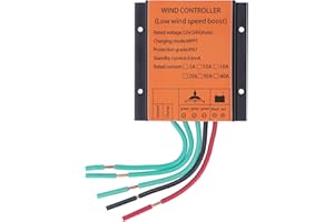 FOCKETY Wind Turbine Charges Controller, 12V/24V 300W‑1000W MPPT PWM Wind Turbine Generator Controller, 16A IP67 Waterproof Wind Generator Controller, Auto Match MPPT Controller
