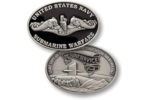 ARMED FORCES DEPOT U.S. Navy Submarine Warfare Enlisted Challenge Coin
