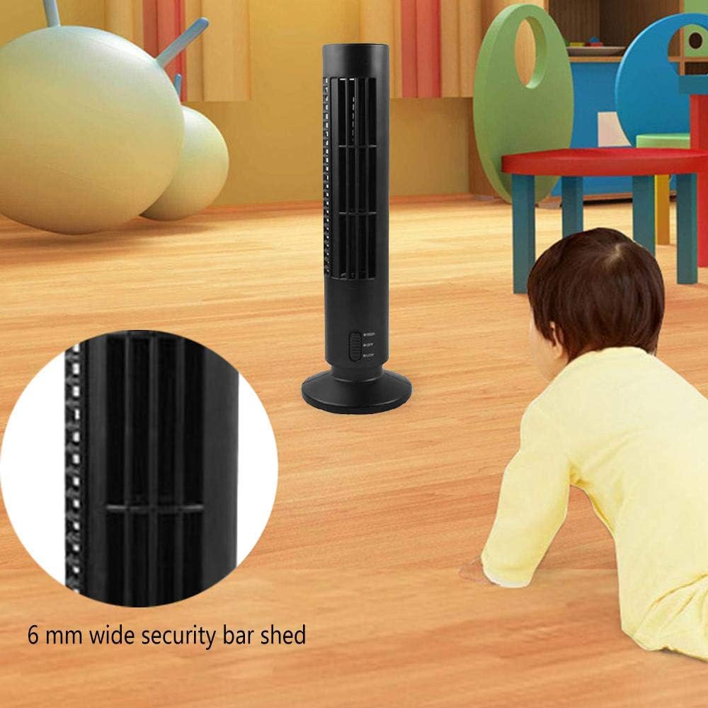 QIBOOG Mini Oscillating Tower Fan Bladeless Oscillating Tower Fan with